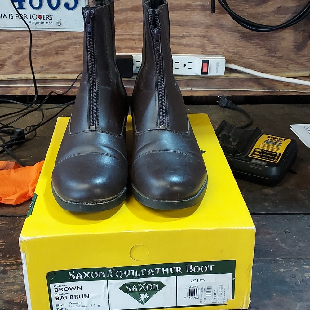 Saxon Equileather Paddock Boots